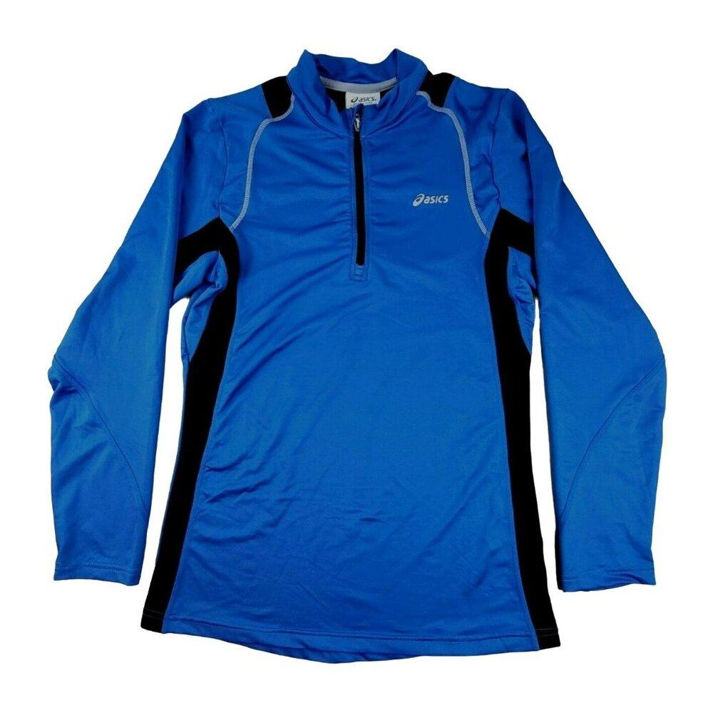 Asics Womens Pullover Training Jacket Electric Blue Size Medium  JH1434